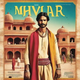 A film poster for 'mosar' set in a traditional Rajasthani village