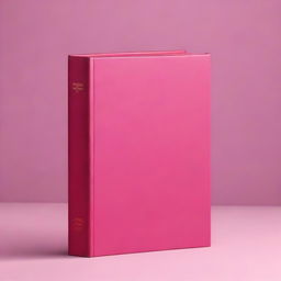 Create an image of a book with a dark pink cover