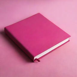 Create an image of a book with a dark pink cover