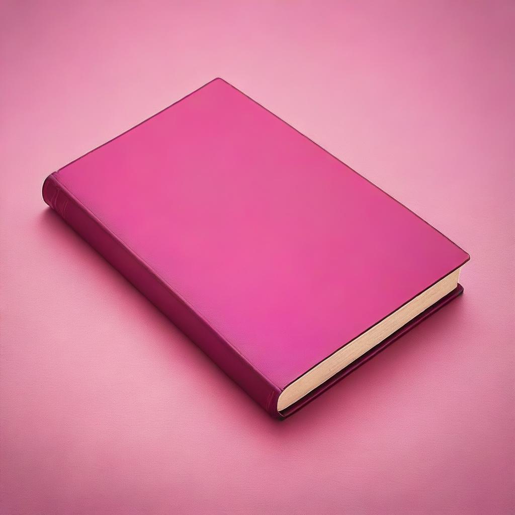 Create an image of a book with a dark pink cover