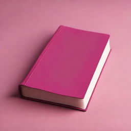 Create an image of a book with a dark pink cover