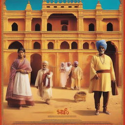 A film poster for 'mosar' set in a traditional Rajasthani village