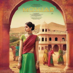 A film poster for 'mosar' set in a traditional Rajasthani village