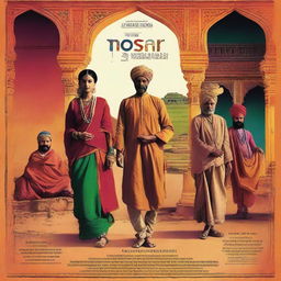 A film poster for 'mosar' set in a traditional Rajasthani village