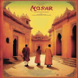 A film poster for 'mosar' set in a traditional Rajasthani village