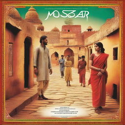 A film poster for 'mosar' set in a traditional Rajasthani village