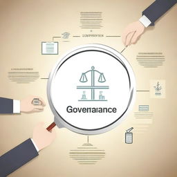 Create an image that visually represents the concept of 'Governance'