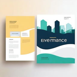 Create a cover page for a presentation with the word 'Governance' as the title at the top