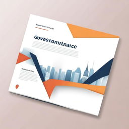 Create a cover page for a presentation with the word 'Governance' as the title at the top