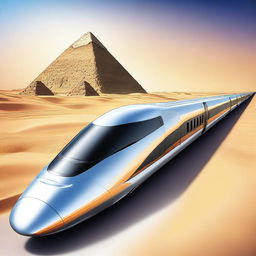 Create a submittal cover for a high-speed train project in Egypt