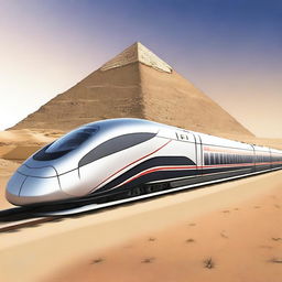 Create a submittal cover for a high-speed train project in Egypt