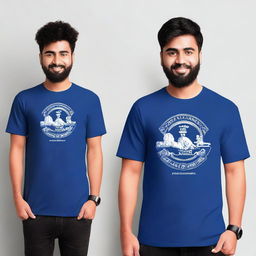 Design a T-shirt featuring the text 'Gli Azzurri Jayapura'