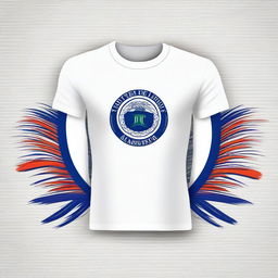 Design a T-shirt featuring the text 'Gli Azzurri Jayapura'