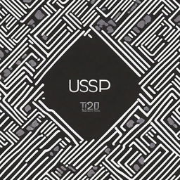 Create a logo for UISP+ with a focus on typography design