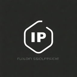 Create a logo for UISP+ with a focus on typography design