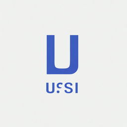 Design a logo for UISP+ with a modern, sans-serif font