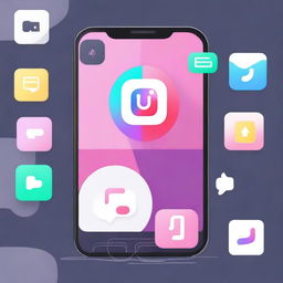 Create an image that illustrates the process of editing videos for TikTok