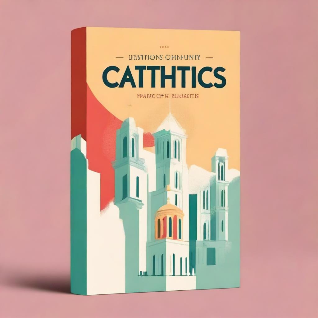 Create a book cover for a book titled 'Catholics and Politics'