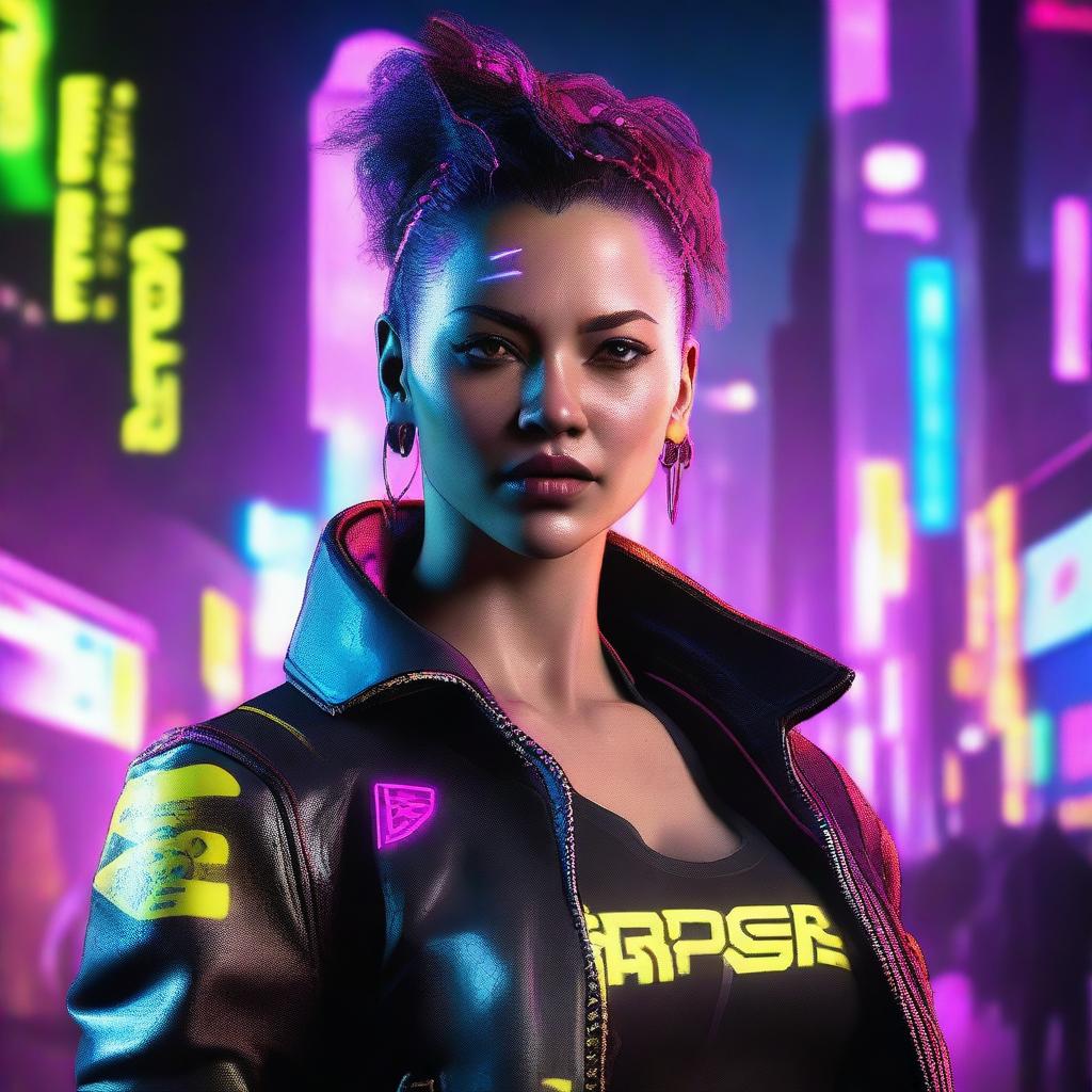 Create a detailed image of Panam Palmer, a character from Cyberpunk 2077