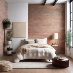 A bedroom redesigned with various styles to explore different aesthetic options