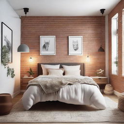 A bedroom redesigned with various styles to explore different aesthetic options