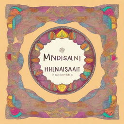 Design a cover page for a children's coloring book with a Hindustani theme