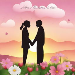 A heartwarming image illustrating 'All The Reasons Why I Love You' with various romantic elements such as hearts, flowers, and a couple holding hands