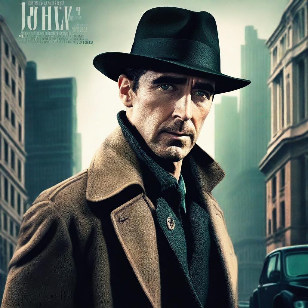 A detective movie poster featuring Lee Pace in the main role