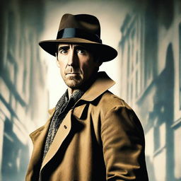 A detective movie poster featuring Lee Pace as the main character