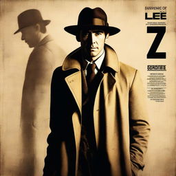 A detective movie poster featuring Lee Pace as the main character