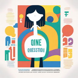 A movie poster with the title 'One Question: Disability Pride'