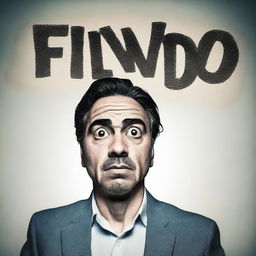 A surprised Juan Pantoja with the word 'funado' written above him, set against a sad background