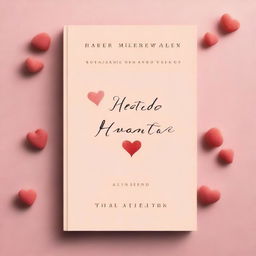 A very simple romance book cover with no people on the front