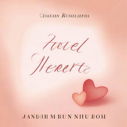 A very simple romance book cover for an online book titled 'Heated Hearts'