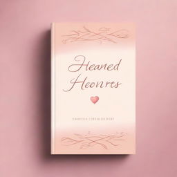 A very simple romance book cover for an online book titled 'Heated Hearts'