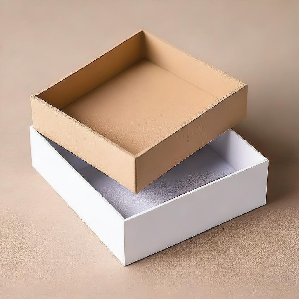 Design a box with a height of 5 cm, a width of 25 cm, and a depth of 25 cm