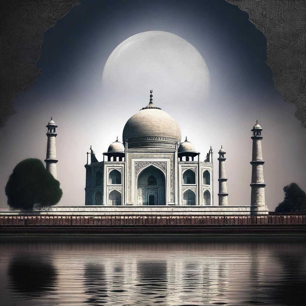 Generate a captivating image for a YouTube thumbnail about the 'Hidden Secrets of the Taj Mahal