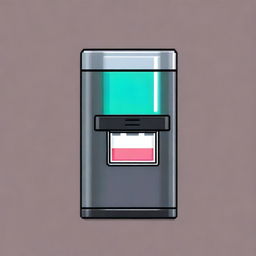 A pixel art image of an automatic dispenser