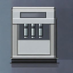 A pixel art image of an automatic dispenser