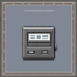 A pixel art image of an automatic dispenser