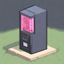 A pixel art image of an automatic dispenser