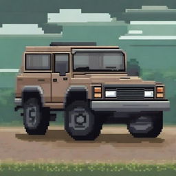 A pixel art image of a Montero truck