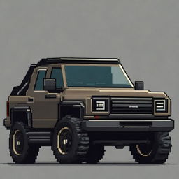 A pixel art image of a Montero truck