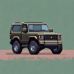 A pixel art image of a Montero truck