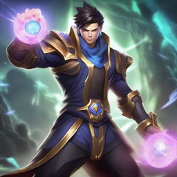 Imagen de Maestro Yi del juego League of Legends, inicialmente perdiendo todas las teamfights, pero destacándose en el farmeo y la realización de objetivos