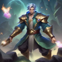 Imagen de Maestro Yi del juego League of Legends, inicialmente perdiendo todas las teamfights, pero destacándose en el farmeo y la realización de objetivos