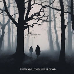 Create a haunting and atmospheric book cover for 'The Violence Behind The Dead