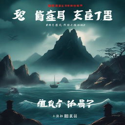 A captivating book cover for a novel titled '欢迎来到恶魔岛' (Welcome to Devil Island)