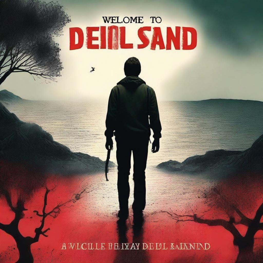 Create a book cover for a novel titled 'Welcome to Devil's Island'