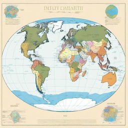 A square map of the planet Earth